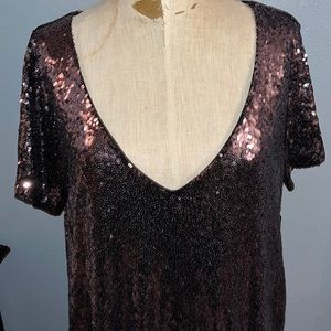 Lulus shift sequin dress XL